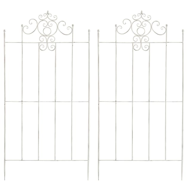 Clp - 2er Set Rankgitter Paula 170 X 86 Cm Antik Weiß