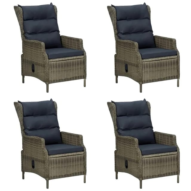 vidaXL 5-Tlg Garten-Essgruppe Braun 3068784