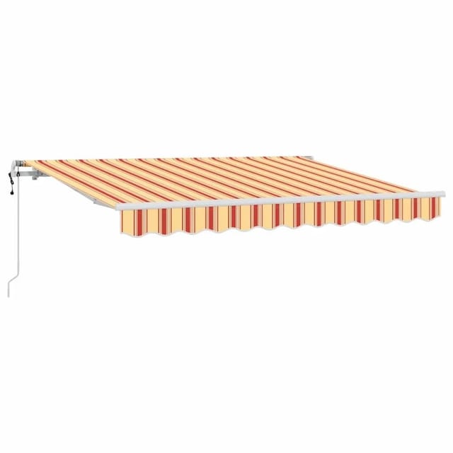 vidaXL Einziehbare Markise Gelb 350 x 200 cm Stoff 3329689