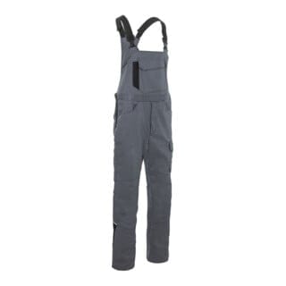 Kübler Latzhose ICONIQ PRO mittelgrau/schwarz 44K