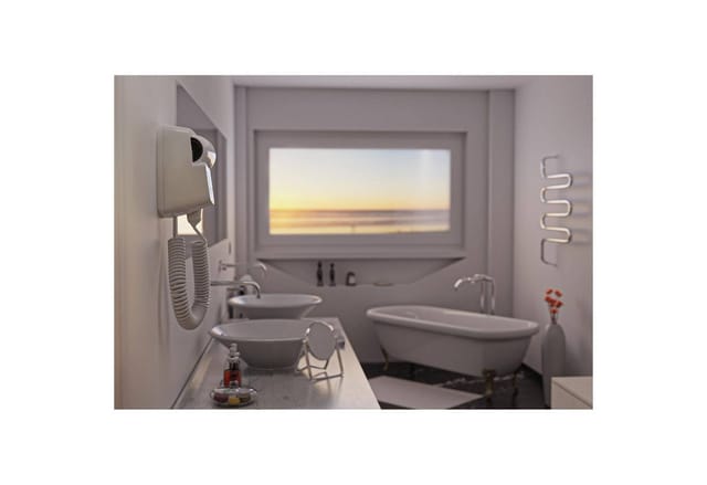 Physa Sicco 1200w Wandhaartrockner Für Hotelpools, Weiß