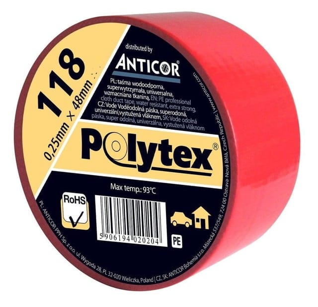 Klebeband Anticor Taśma Polytex 118 Rot 0.2 Kg
