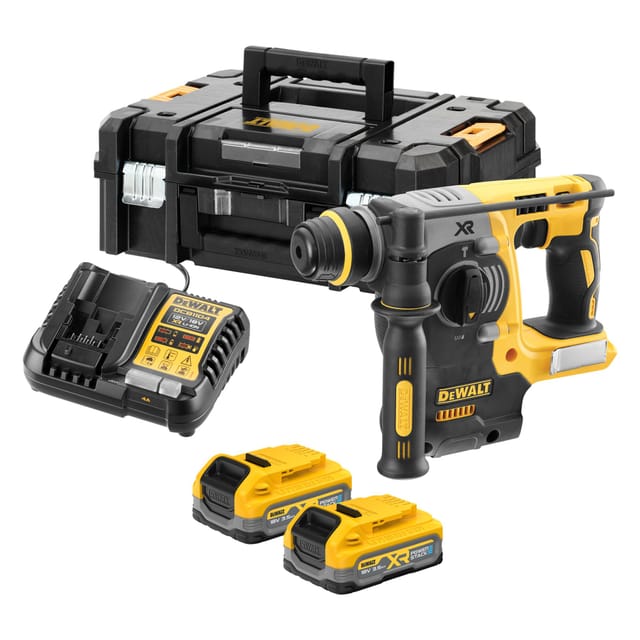 Dewalt Akku-kombihammer Dch273s2t, 18v, 2x 3,5 Ah Powerstack Und Ladegerät In Tstak