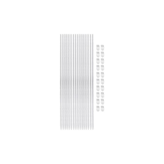 16er-pack 15,6-zoll Klare Acryl-pflanzenstützen Mit 20 Befestigungsclips, Ideal Für Orchideen Und Topfpflanzen