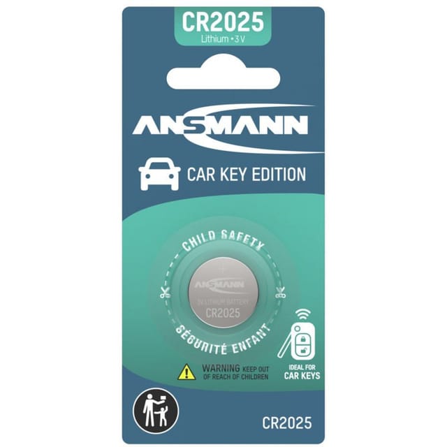 Ansmann Cr2025 Knopfzelle Für Den Autoschlüssel / Funkschlüssel Premium