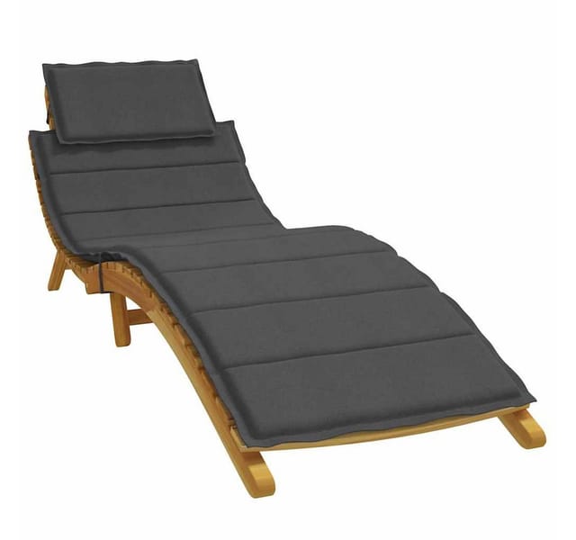 Sonnenliegen-auflage Melange Anthrazit 186x58x4 Cm Stoff Vidaxl