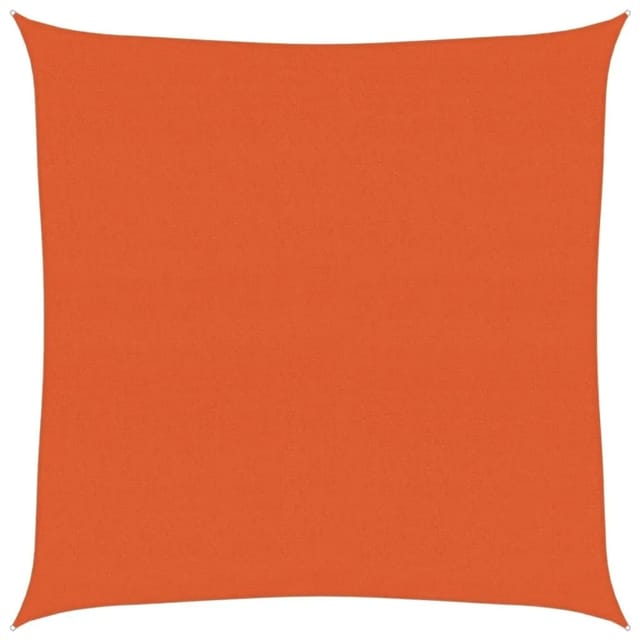 Sonnensegel 160 G/m² Quadratisch Orange 4x4 M Hdpe Vidaxl