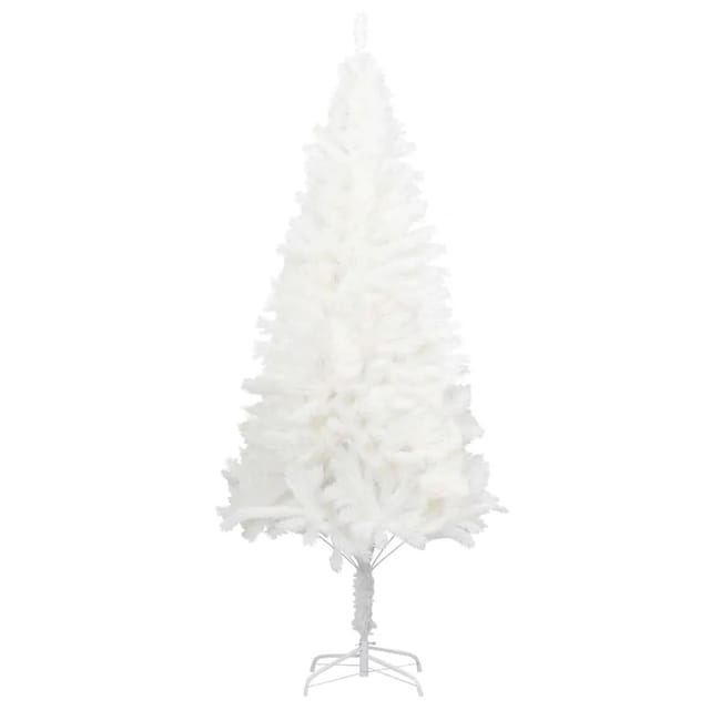 vidaXL Künstlicher Weihnachtsbaum Naturgetreue Nadeln Weiß 150 cm