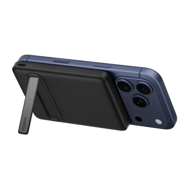 Belkin BoostCharge power bank - slim magnetic - USB-C magnetic - 15 Watt Powerbank (Akku) - schwarz - 5 Ah