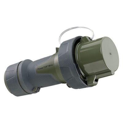 CEE-Stecker PowerTOP Xtra TM, 63 A, bronzegrün, IP67