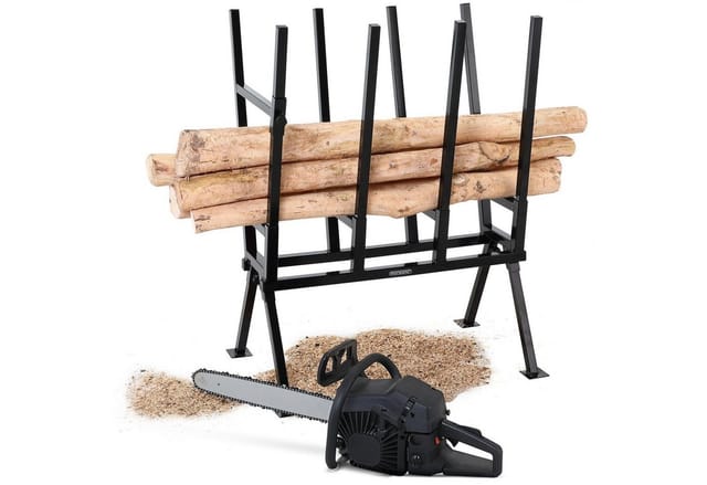 Gardebruk Sägebock, 77x50x105cm 400 kg Belastbarkeit mit Feststellbügel Höhenverstellbar