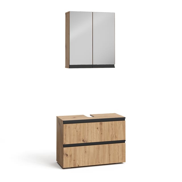 Vicco Badmöbel-Set Torren, Artisan, 2 Teile, (2-St., 2er Set)