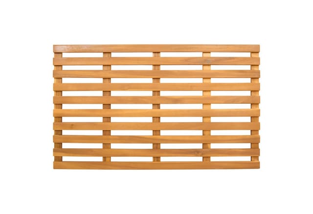 vidaXL Badematte Badematte Uni Braun 80 x 48 x 2,5 cm Massives nholz, Höhe 2.5 mm, Massivholz Akazie