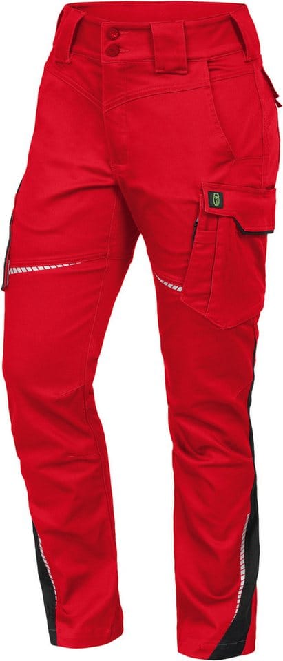 Triuso Leibwächter Damen Bundhose Ohne Knietaschen Flex-line Flxdho22 Gr. 40 Rot/schwarz