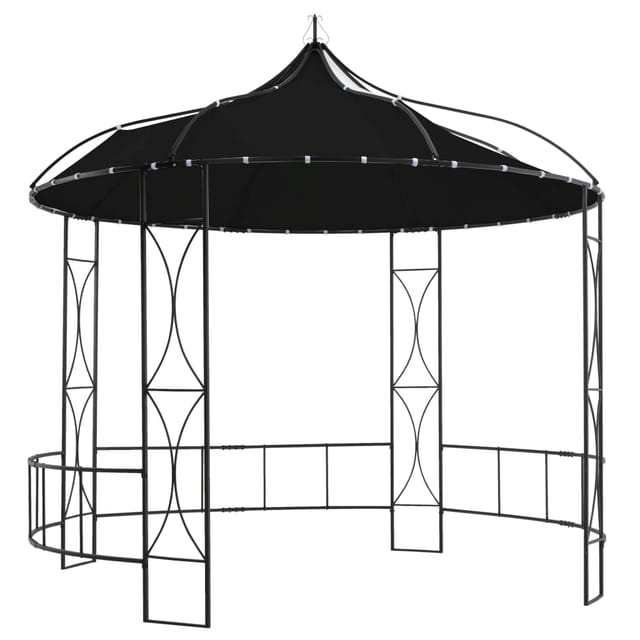 Pavillon 300 X 290 Cm Anthrazit Rund Vidaxl