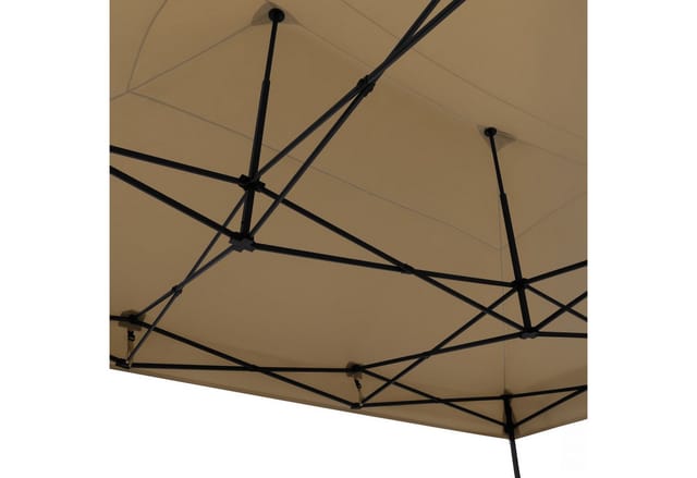 Vonroc Partyzelt 3x4,5 M Mit Seitenwänden – Premium Easy-up Beige