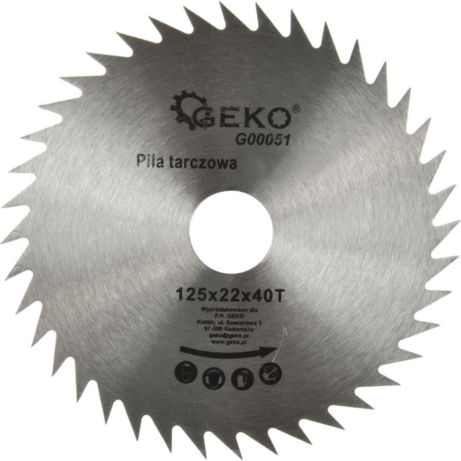 Kreissägeblatt Geko 125 Mm 40 Zähne