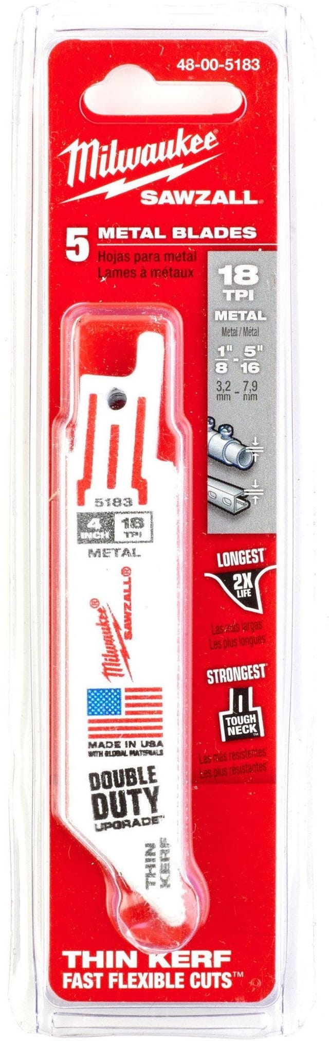 Sägeblatt Milwaukee Brzeszczot S Bimetal Metall 100 Mm