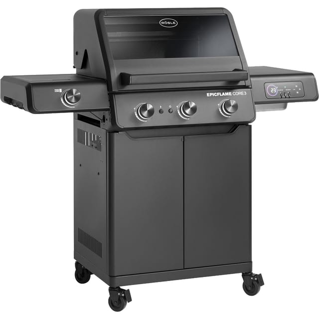 Rösle Gasgrill Epicflame Core 3 Schwarz Mit Primezone 251164