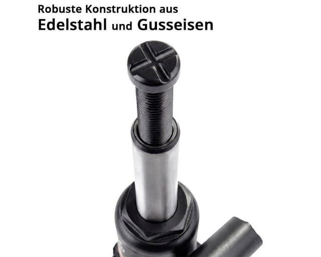 Stahlwerk Hydraulikheber 2 T Tragkraft – Stempelwagenheber Mit 158 Bis 308 Mm Hubbereich, Kompakter Autoheber, Hydraulischer Wagenheber Für Pkw, Flaschenwagenheber Für Werkstatt Und Reifenwechsel