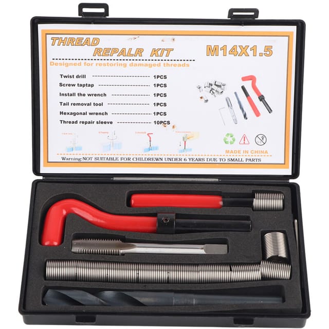 M14x1 Innengewinde-reparaturset, 15-teilig