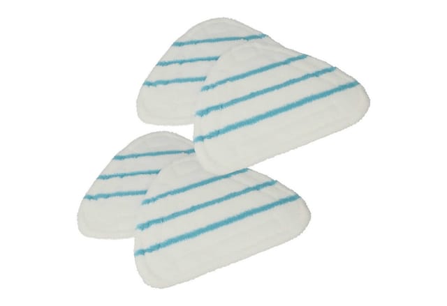 Vhbw 4x Wischbezug Kompatibel Mit Silvercrest Dampfreiniger - Polyester, Polyamid Blau Weiß, Gerätespezifisch