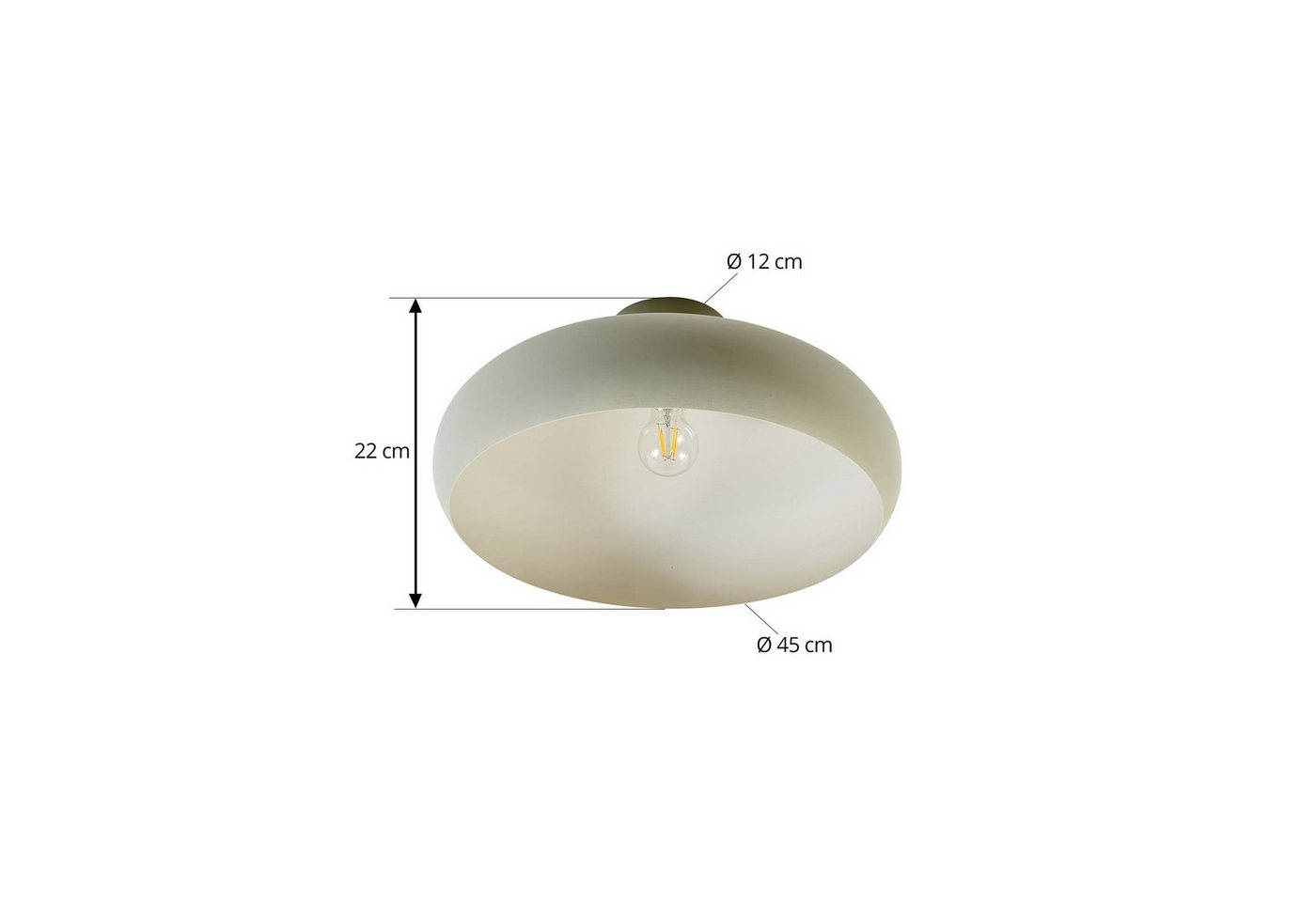 Deckenlampe "elover" Aus Metall Für Wohnzimmer & Esszimmer Von Lindby Bild 3