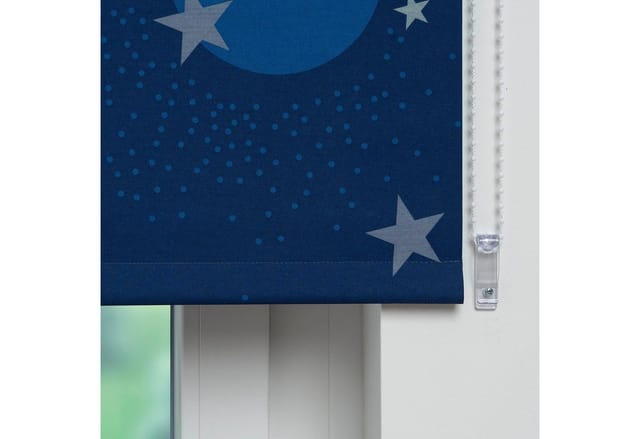 LIEDECO Seitenzug-Rollo, Stoff, verdunkelnd - blau