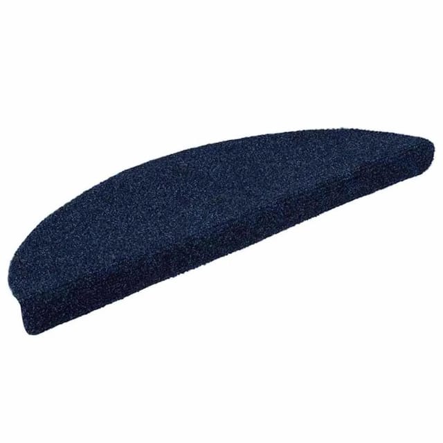 vidaXL Stufenmatten Selbstklebend 10 Stk 56x17x3 cm Marineblau Halbrund 149695