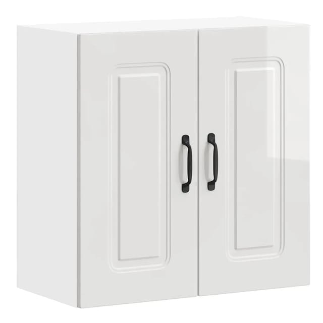 vidaXL Küchen-Hängeschrank Kalmar Hochglanz-Weiß Holzwerkstoff 853579