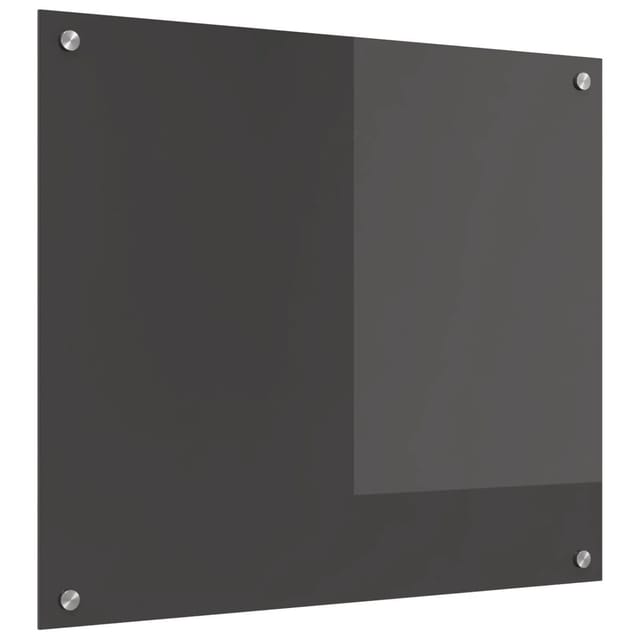 vidaXL Küchenrückwand Dunkelgrau 70 x 60 x 0,6 cm Gehärtetes Glas 42001240