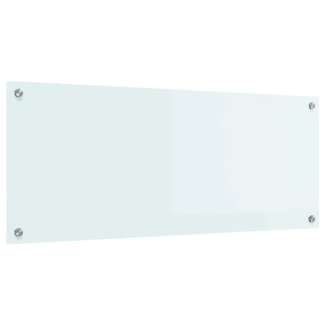 vidaXL Küchenrückwand Weiß 100 x 40 cm Gehärtetes Glas 42018017