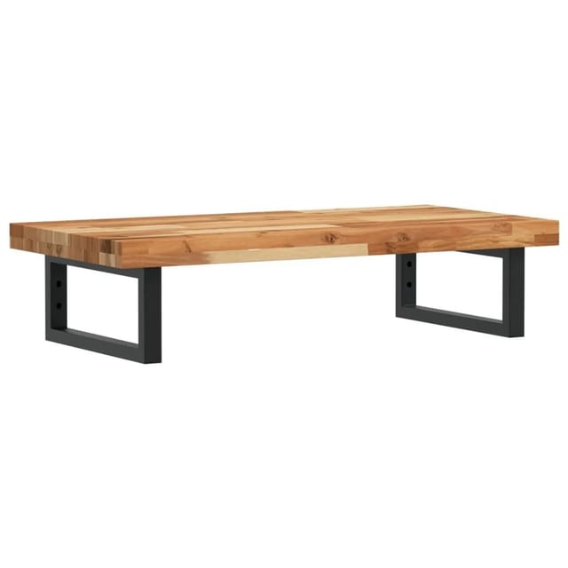 vidaXL Waschbeckenregal Wandmontage Stahl und Akazienholz 3302745