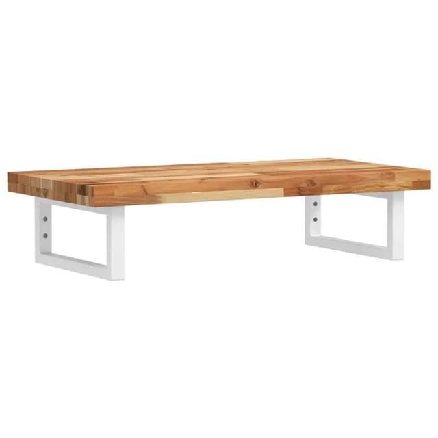 vidaXL Waschbeckenregal Wandmontage Stahl und Akazienholz 3302744