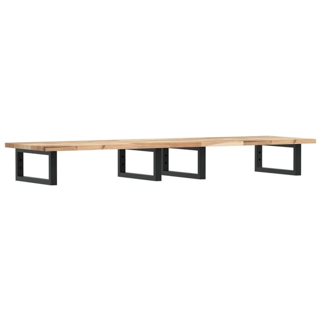 vidaXL Waschbeckenregal Wandmontage Stahl und Akazienholz 3302677