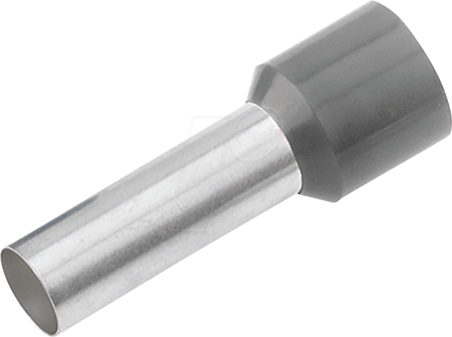 CIMCO 187019 - Aderendhülse isoliert 4,0 mm²/10 mm, verzinnt, grau, 100er Pack