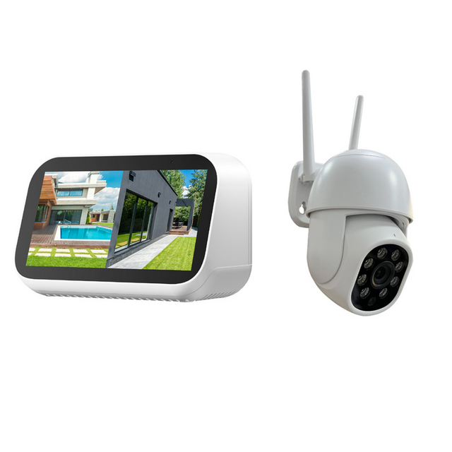 TECHNAXX TX-389 - Überwachungskamera, IP, WLAN, außen, Mini, mit Touchscreen