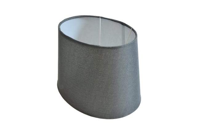 B&S Lampenschirm Lampenschirm oval aus Stoff H 15.5 cm für Tisch - Stehlampen
