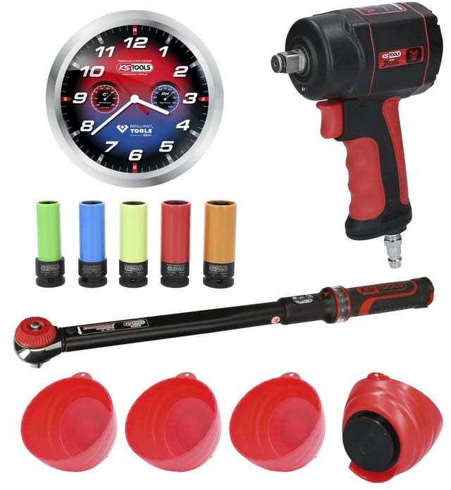 Ks Tools Reifen-/räder Aktionspaket The Minidevil, 12-tlg