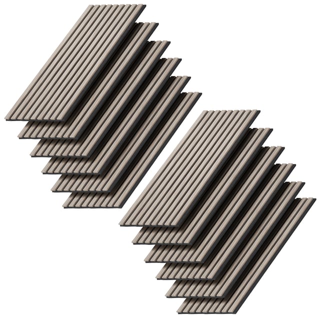 Wandpaneele Sonoa, Braun, 12 Stück, Vicco