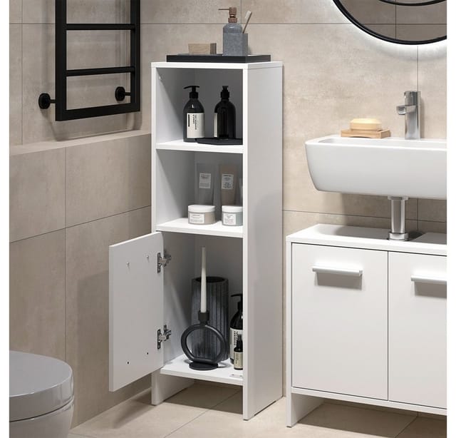 Badezimmermöbel-set Karli, Weiß, 2 Teile, Vicco