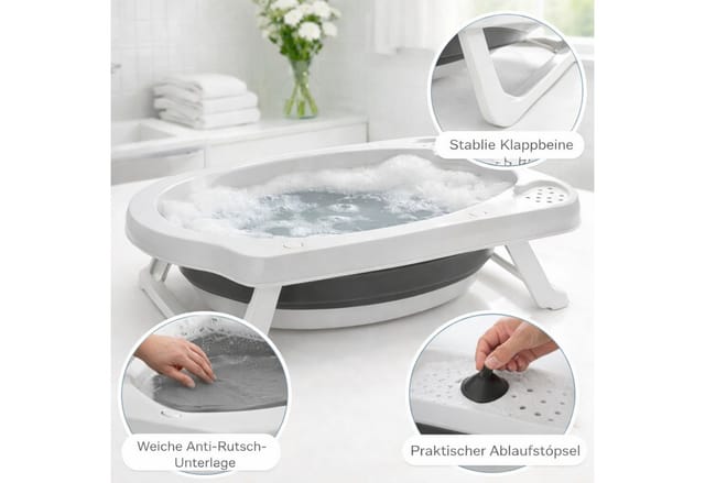 Babybadewanne Faltbar L80xb46xh24cm-027100300
