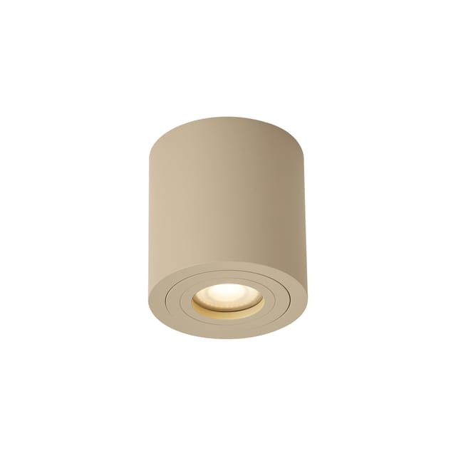 Qazqa Moderne Plafondspot Taupe Gu10 50mm Ip44 - Capa