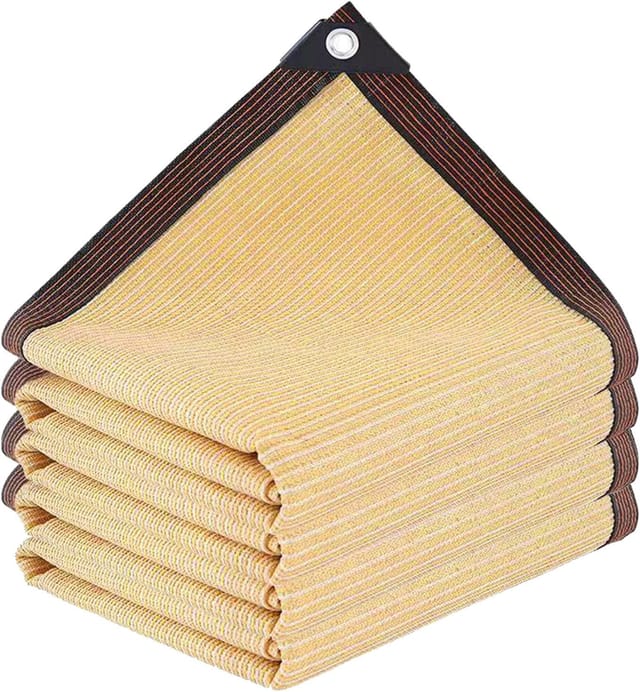 Toilette D'Ombrage - Pare-soleil Pour Pergola 90% Tissu D'Ombrage Extérieur With Œillets Pour Cover De Pergola, Patio, Gazebo, Terrasse, Jardin, Porch, Couleur Blé (3 X 6 Pi)