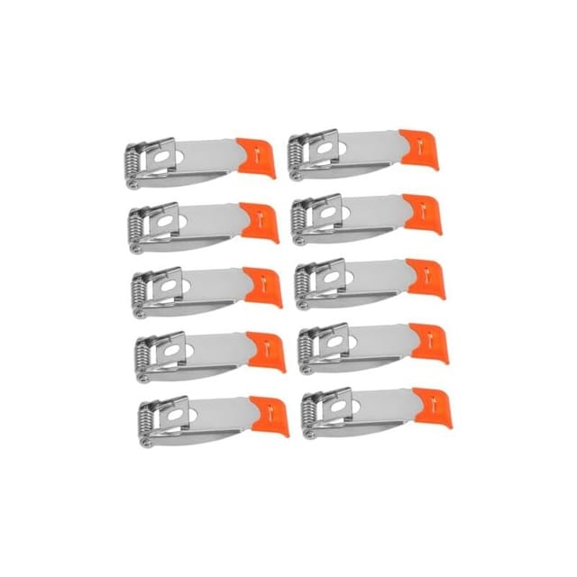 51 X 18 Mm, 10 Stück Downlight-federklemmen, Deckenleuchten Aus Stahl, Led-deckenleuchten, Clips Für Einbauleuchten, Zubehör Für Einbauleuchten, Orange