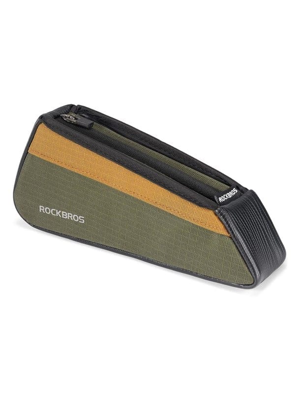 Oberrohrtasche Für Fahrräder, 0,25 L – Grün Und Orange