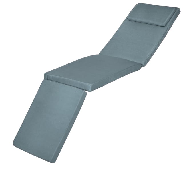 Luxus Deckchair Auflage Loftlux Dc, 175x45x5cm, Taubenblau