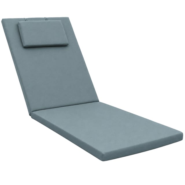 Gartenliege Auflage Sonnenliege Loft Rl, 200x60x5cm, Taubenblau