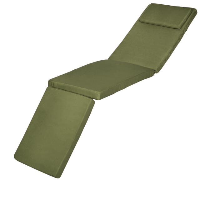 Luxus Deckchair Auflage Loftlux Dc, 175x45x5cm, Olivegrün