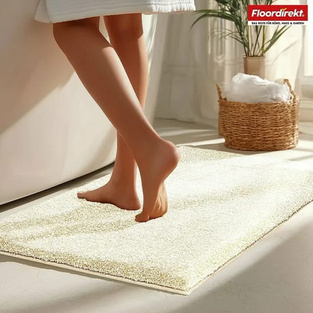 Badteppich Nasa (86 x 150 cm, Beige, 100% Polyester)